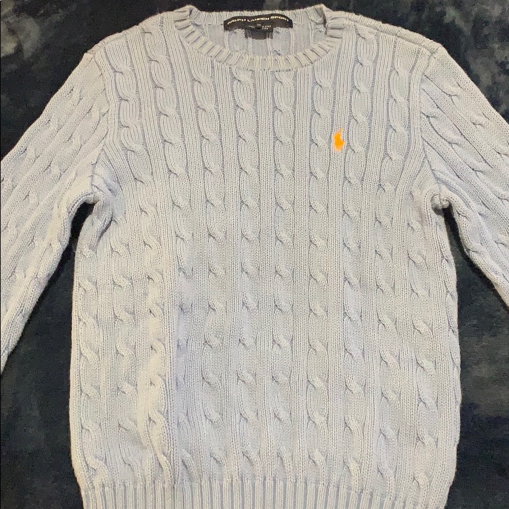 Baby Blue Ralph Lauren crew neck sweater